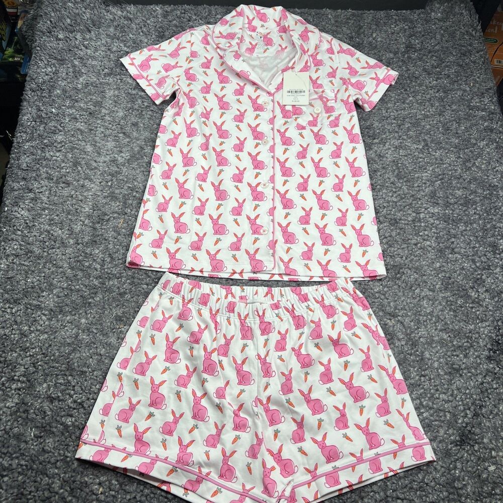 NWT Roller Rabbit Romy Rabbit Polo Pajamas Set Size S - Picture 5 of 11